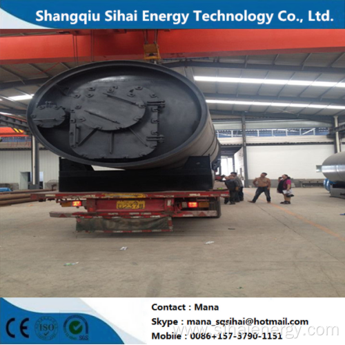 Rubber Processed to Fuel Oil Pyrolysis Plant